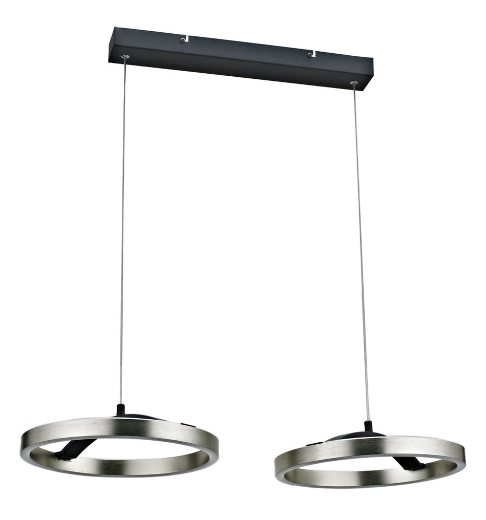 POWERTECH LED φωτιστικό οροφής HLL-0203, 42W, 4000K, 70x30x120cm, ασημί/μαύρο