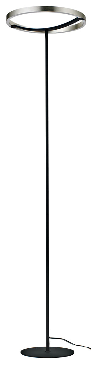 POWERTECH LED φωτιστικό δαπέδου HLL-0204, 42W, 4000K, Φ38x157cm, ασημί/μαύρο