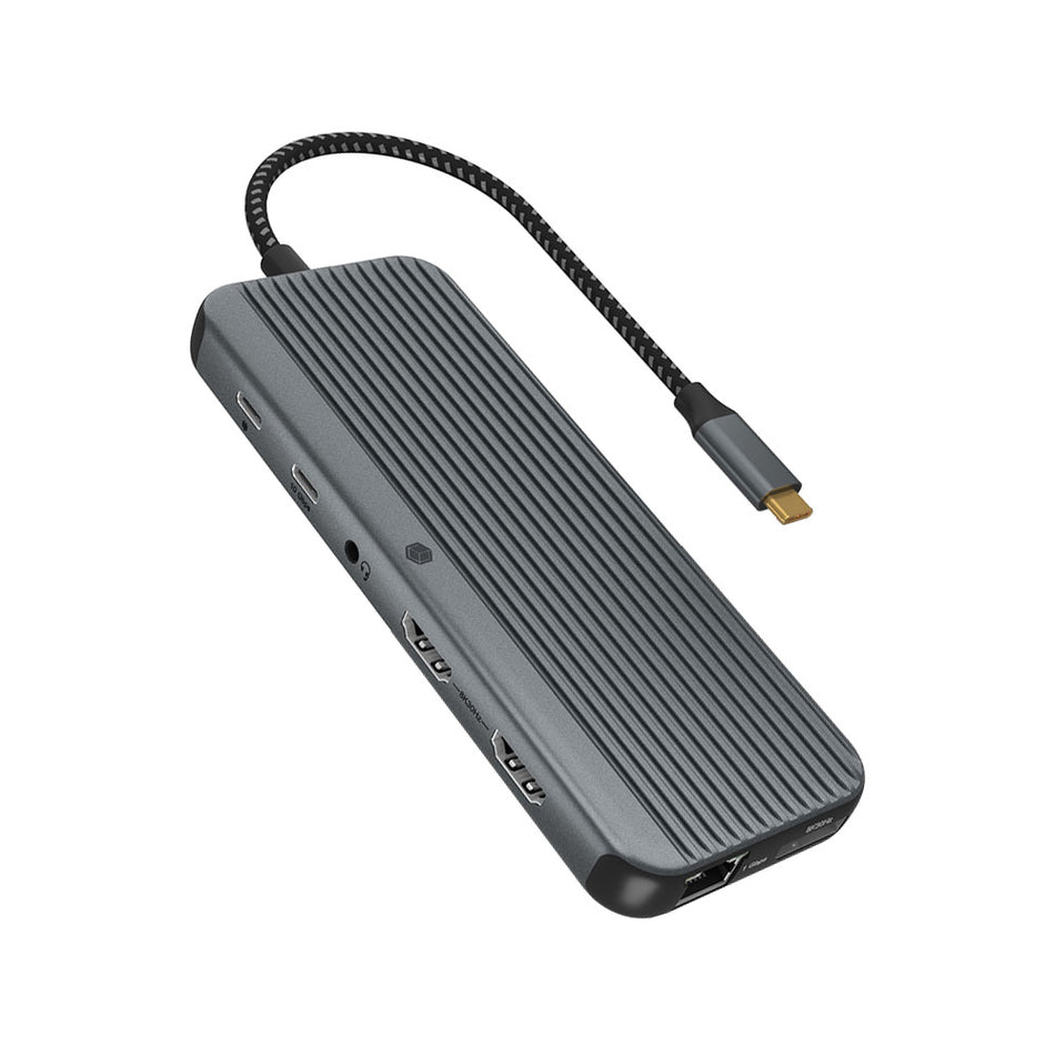 Icy Box 12 In 1 Type C Mobile Docking Station With Triple Video Output