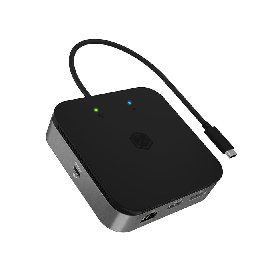 Icy Box 7 In 1 Usb4 Docking Station With Dual Video Output