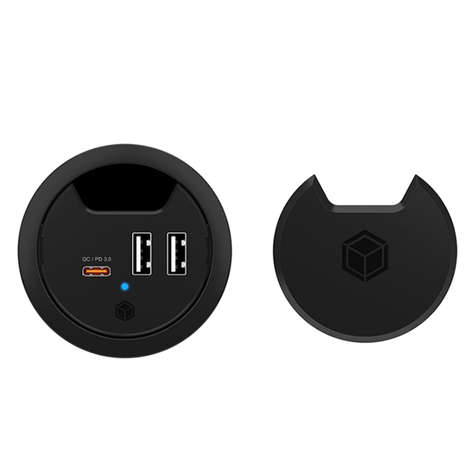 Icy Box Desk Usb Charger Pd 27 W & Qc3.0