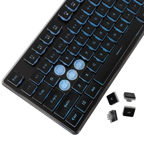 White Shark Led Keyboard Gk 003141 Tachi Us Layout Black