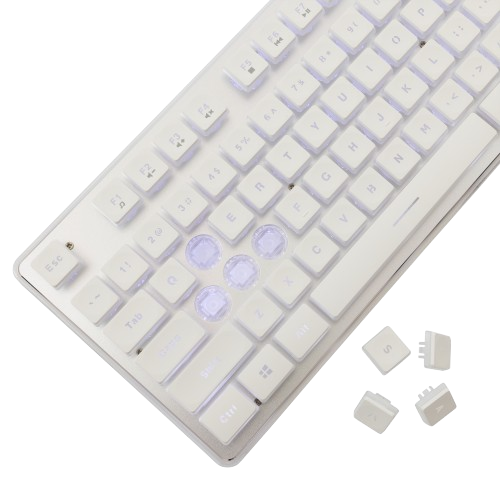 White Shark Led Keyboard Gk 003241 Tachi Us Layout White