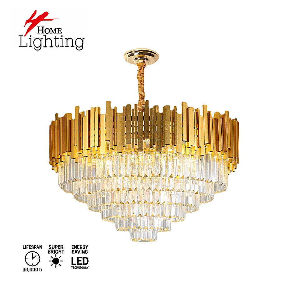 SE21-14-5 IMPERIAL CASCADE GOLD Φ40*31-120cm  E14*5   2 YEARS WARRANTY