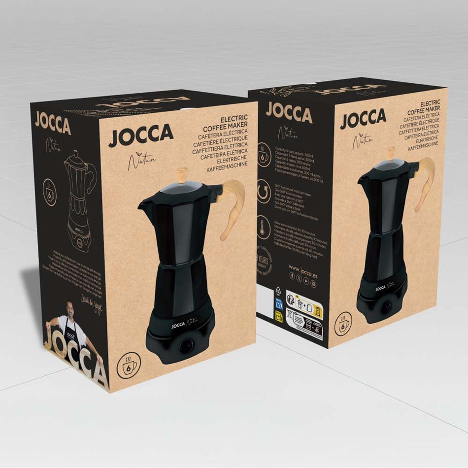 Jocca Electric Italian Coffe Machine Nature Line Black