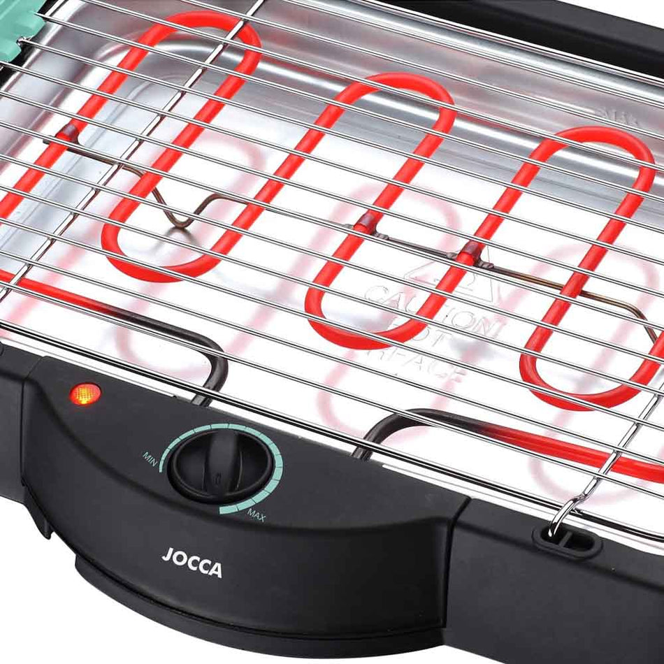 Jocca Tabletop Electric Barbecue 2000 W Black