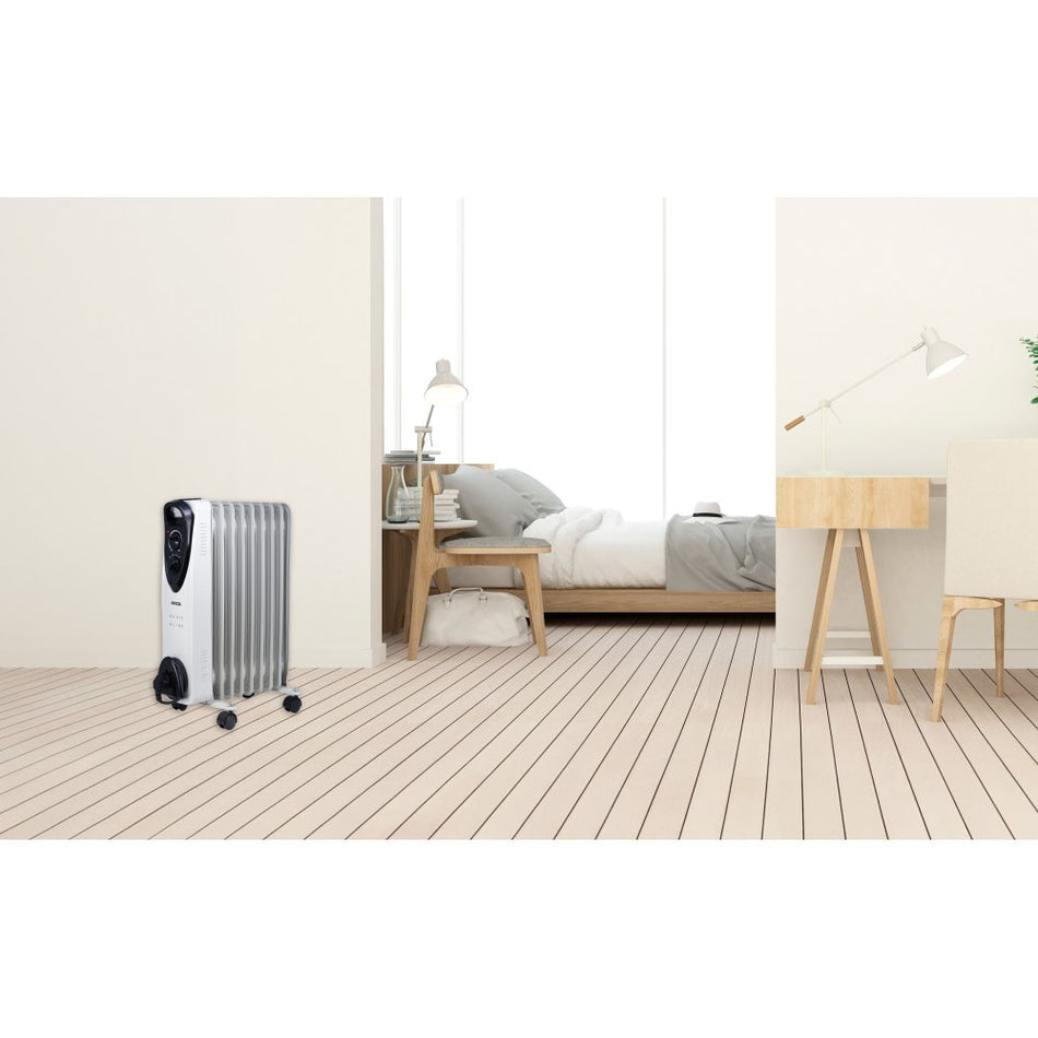 Jocca Oil Filled Radiator 7 Elements 1500 W White