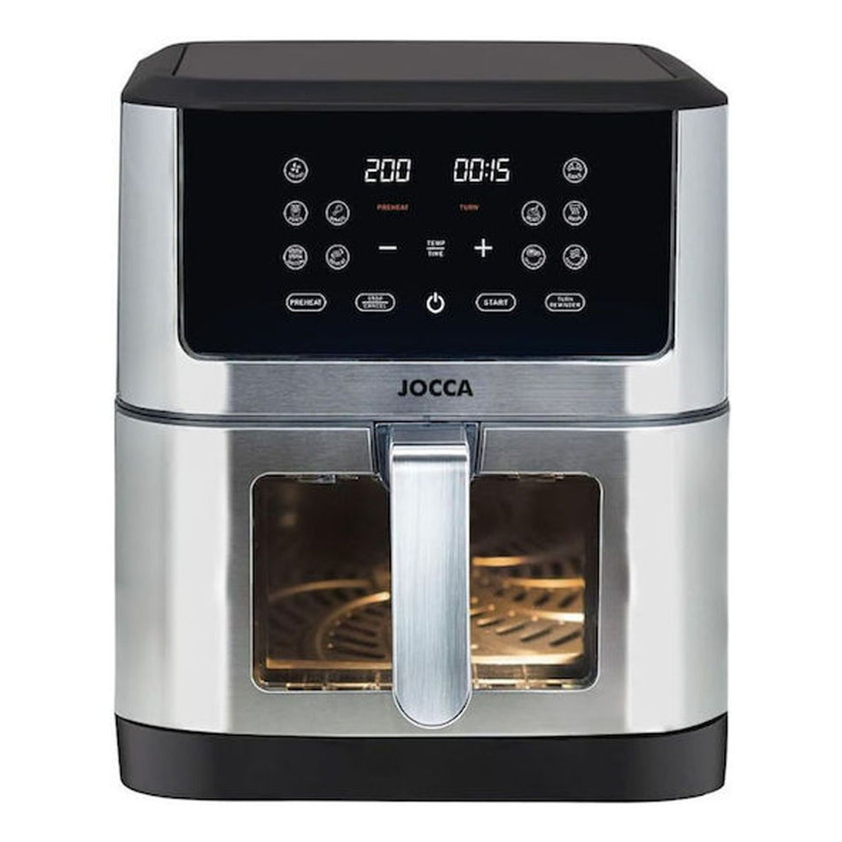 Friteuse à air Jocca avec fenêtre 8 L 1800 W Blanc
