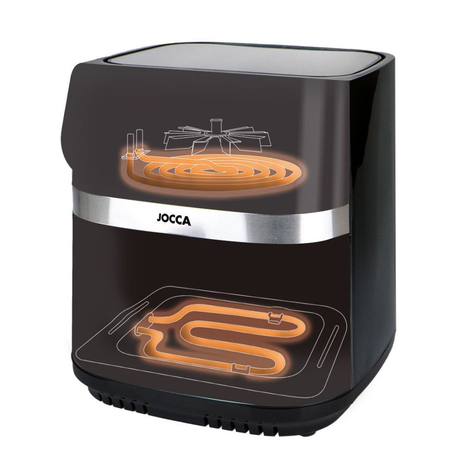 Jocca Digital Fryer 9 L Doble Resistance And Ventana 2200 W Black