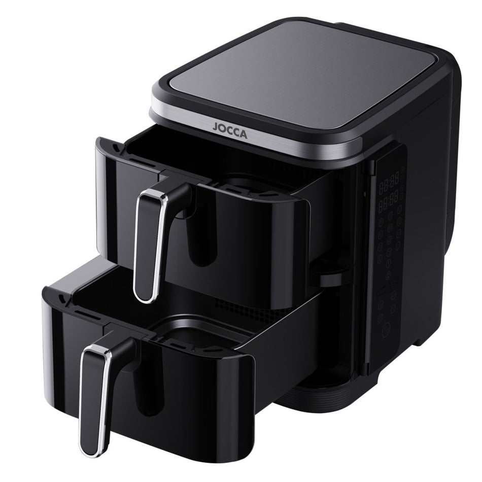 Jocca 11 L Double Air Fryer Black