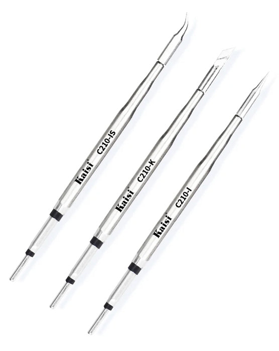 KAISI σετ soldering tip C210, τύπου I/IS/K, 3τμχ