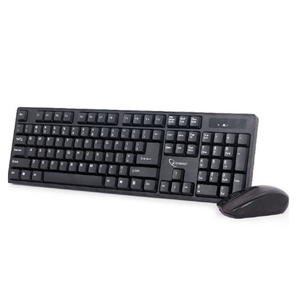 Gembird Wireless Desktop Set Us Layout Black