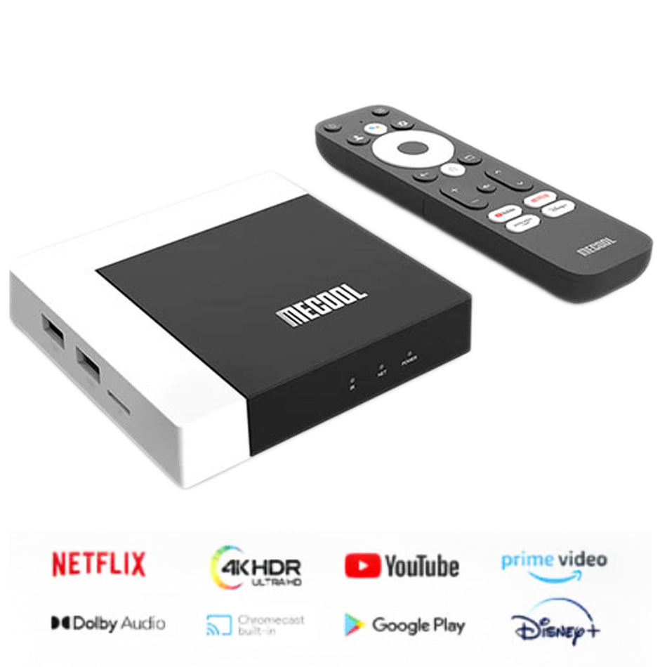 Mecool 4 K Android 11 Tv Box 2+16 Gb Black/White