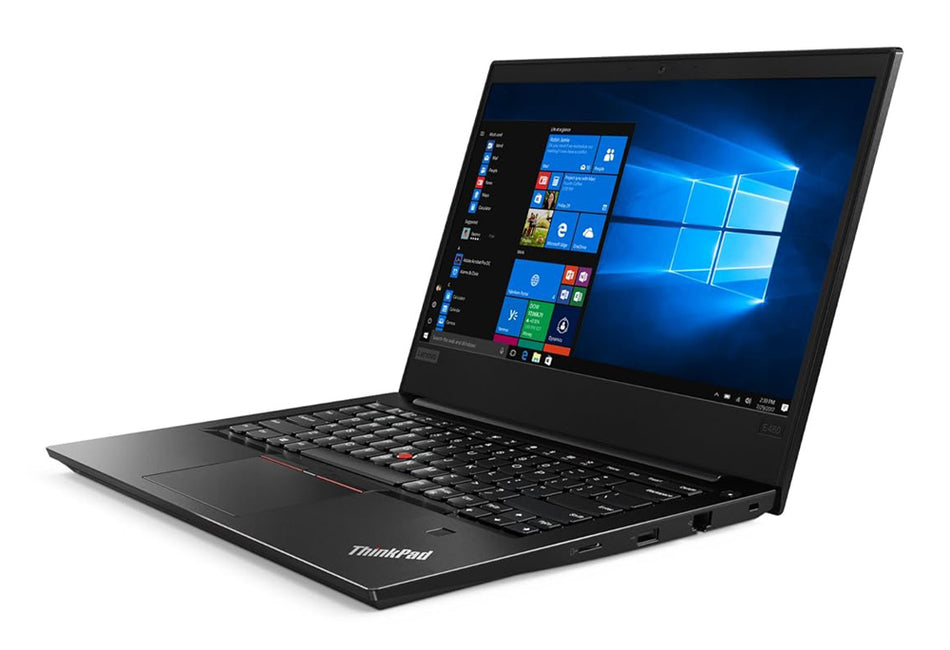 LENOVO Laptop ThinkPad E480, Refurbished Grade B, i5-8250U, 8/128GB M.2, 14", Cam, UHD Graphics 620, FreeDOS (+Δώρο W11 Pro)