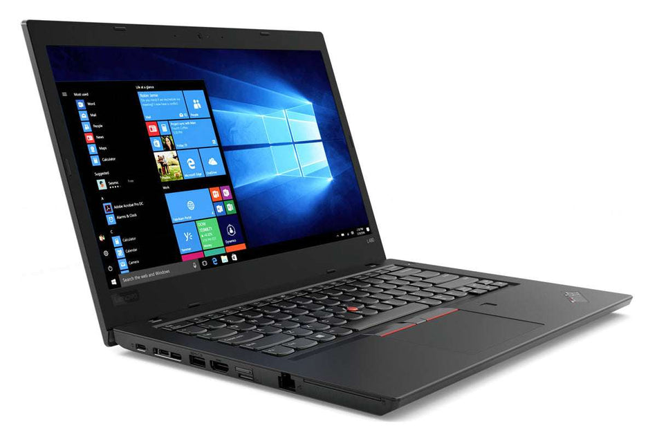 LENOVO Laptop ThinkPad L480, Refurbished Grade B, i5-8350U, 8/256GB NVME, 14", Cam, UHD Graphics 620, FreeDOS Refurbished Laptops