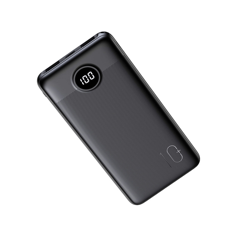 Veger L10 - Power Bank 10000mAh με 2 Θύρες USB-A και Θύρα USB-C Μαύρο
