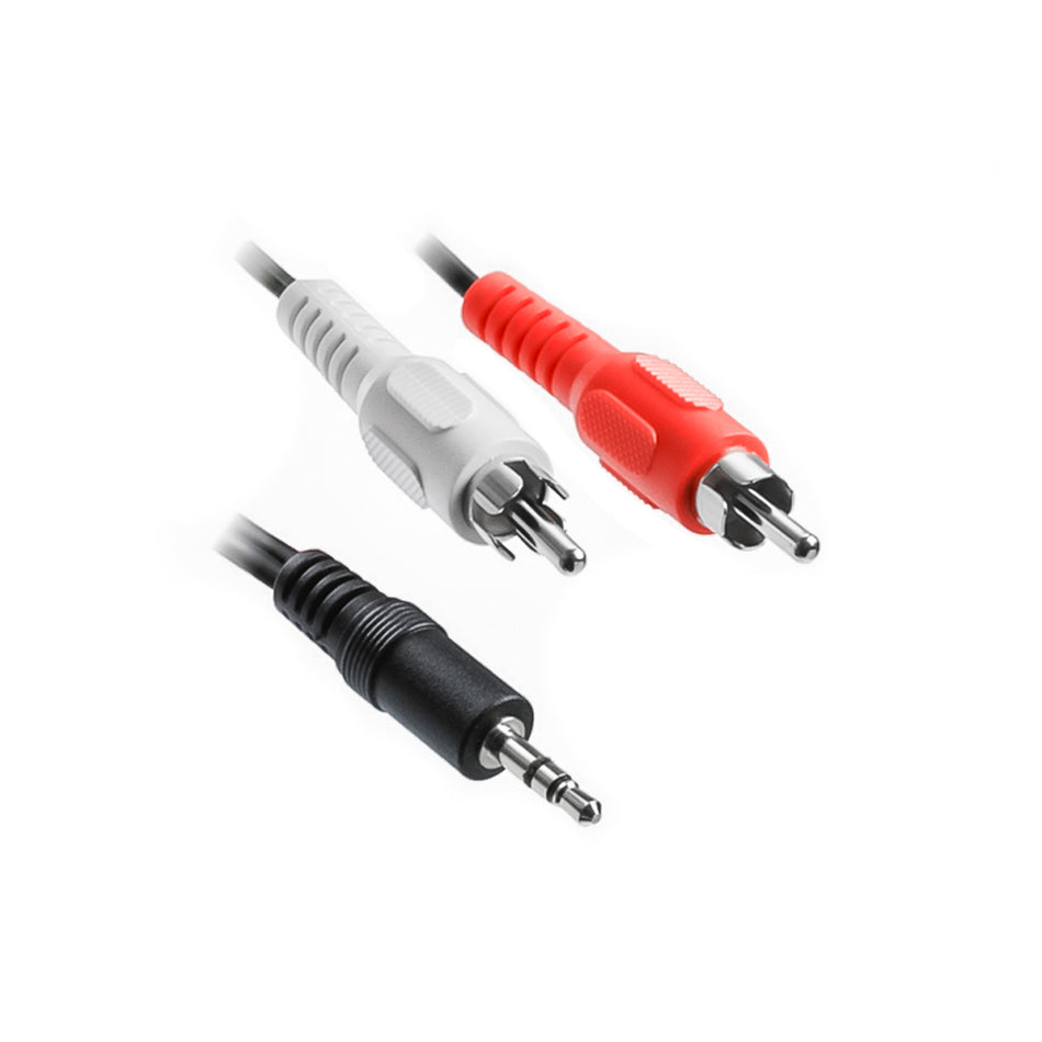 Lamtech 3,5 Mm Stereo To Rca Plug Cable 1,5 M Retail Pack