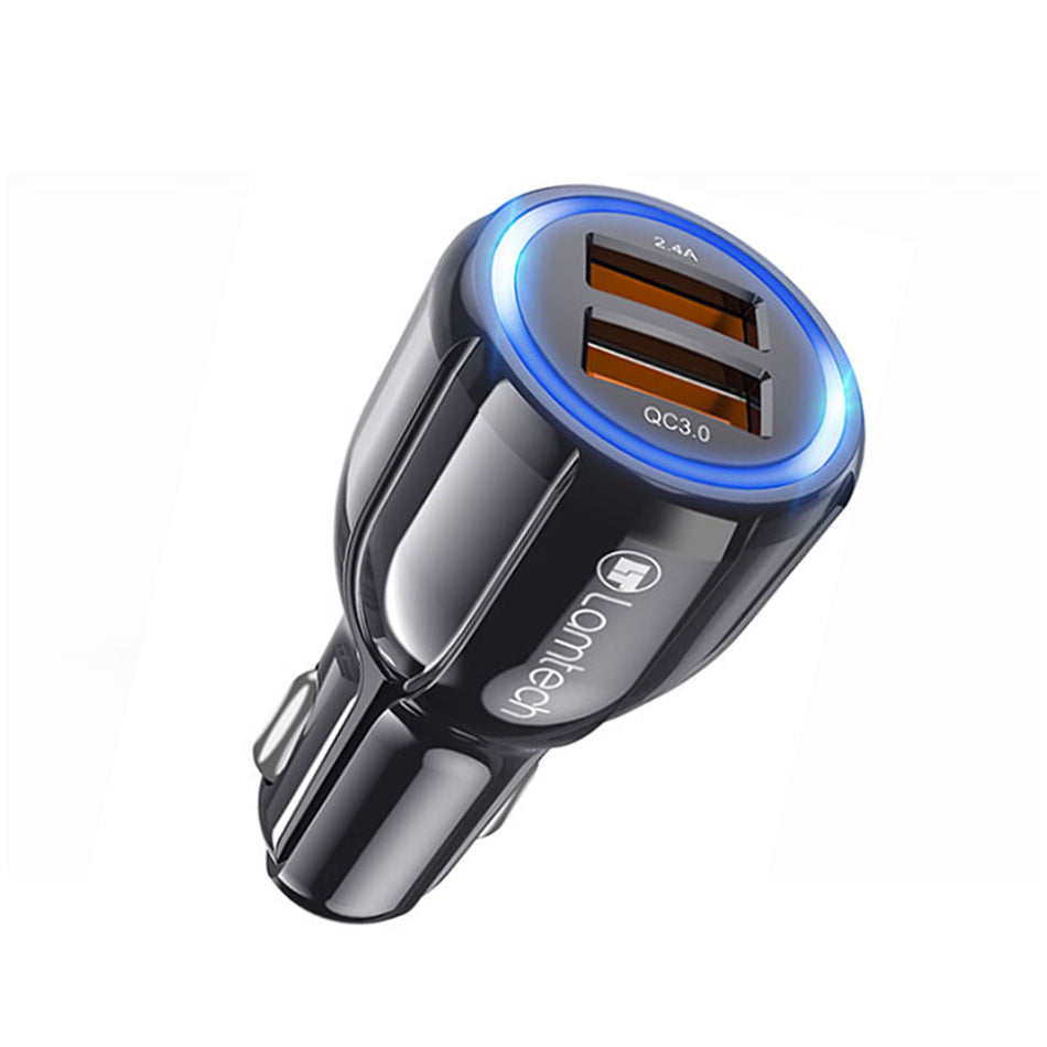 Lamtech Car Quick Charger Qc3.0 3.1 A Black