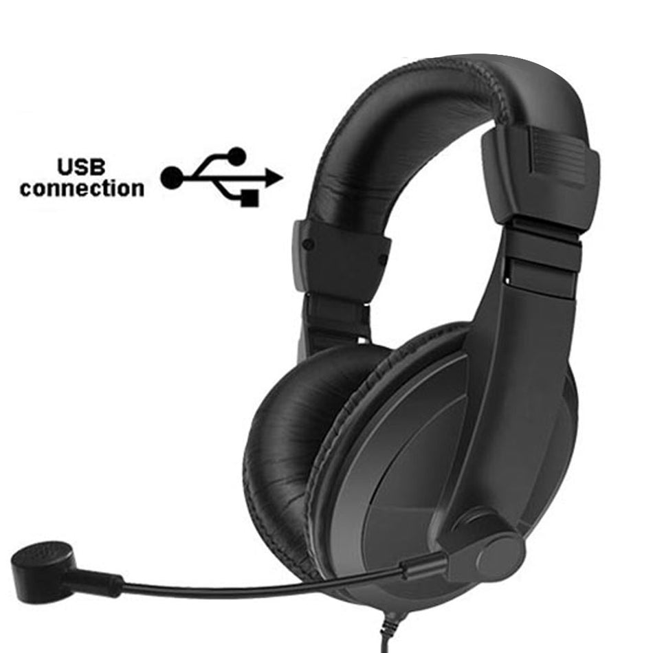 Lamtech Usb 2.0 Stereo Headset Deluxe With Mic