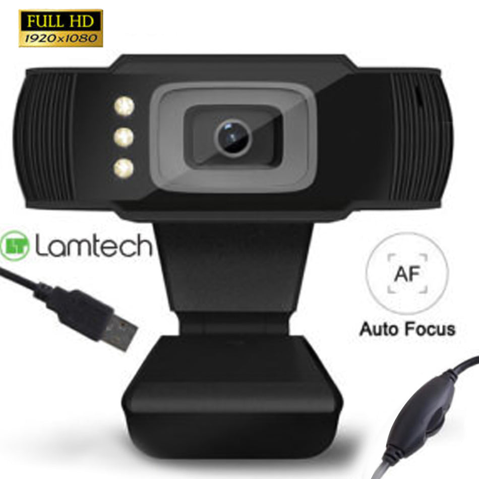 Lamtech Full Hd Usb Web Camera With Led 1080 P