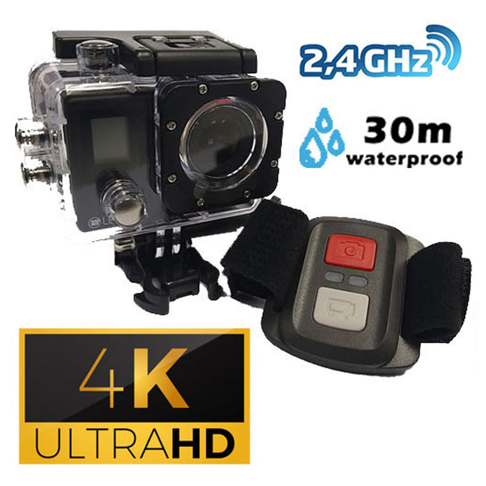Lamtech 4 K Action Camera Duo With Wi Fi & 2.4 G Remote Control