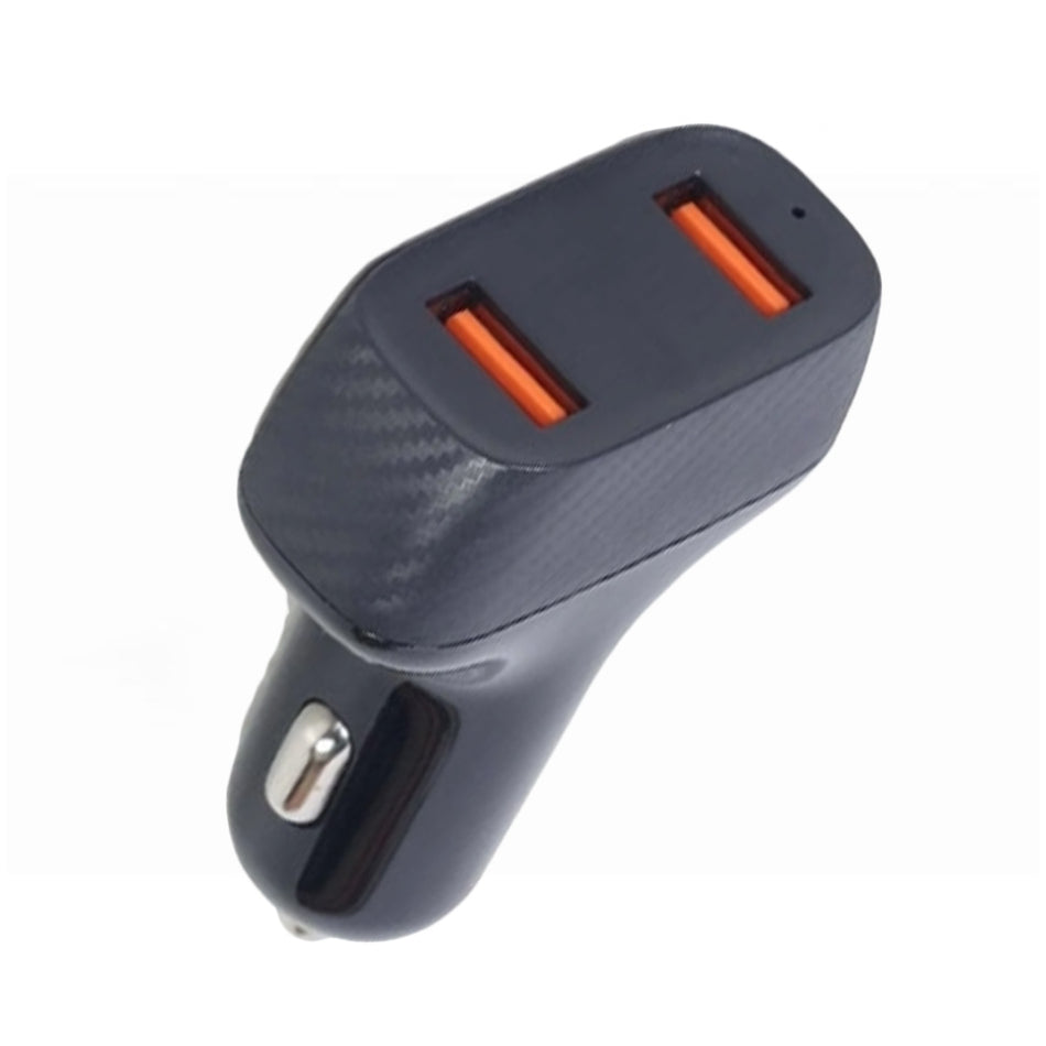 Lamtech 2 Port Car Fast Charger Qc3,0 36 W Black