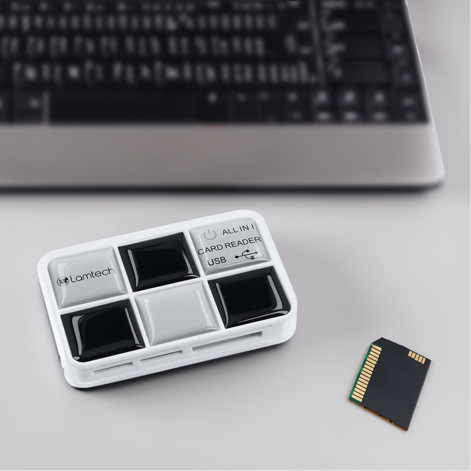 Lamtech Multi Card Reader Black Silver