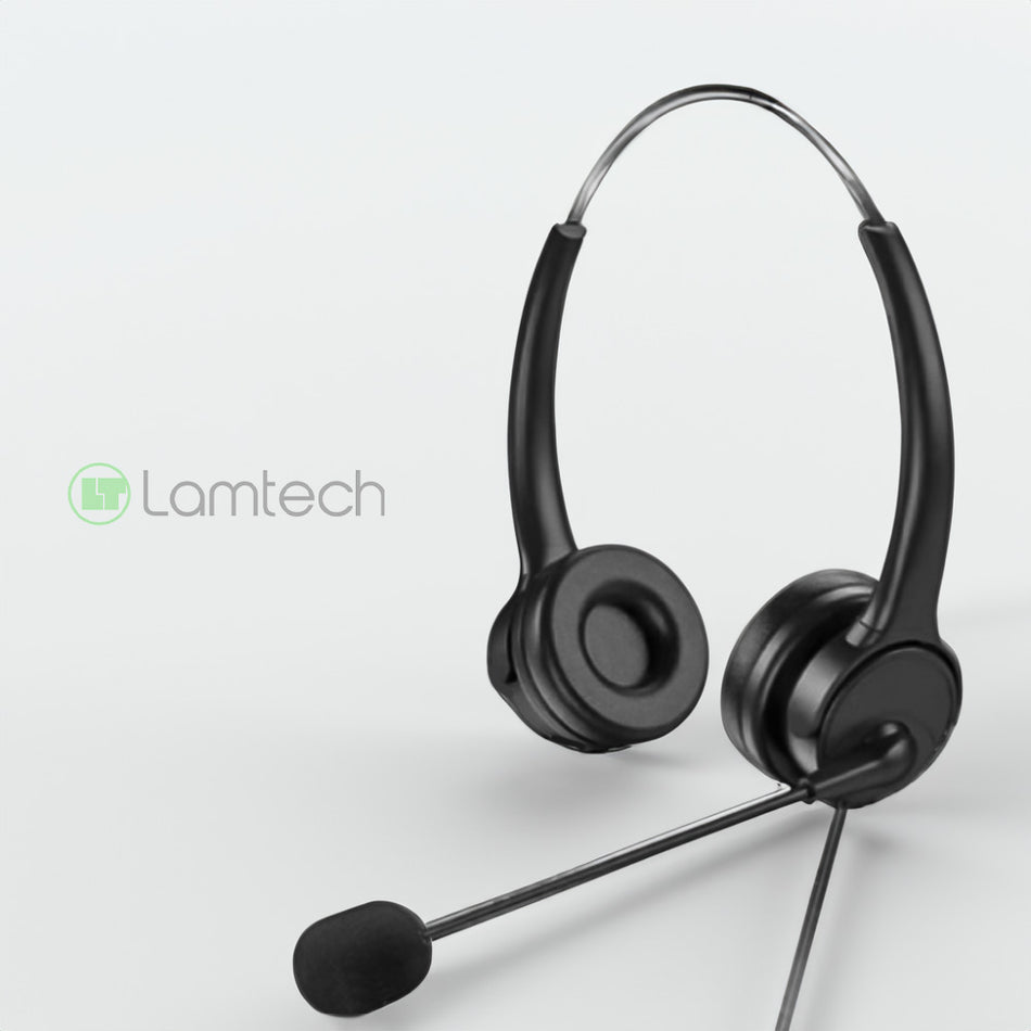 LAMTECH CASQUE ON-EAR AVEC MICROPHONE ANC ET 3 CONNECTEURS