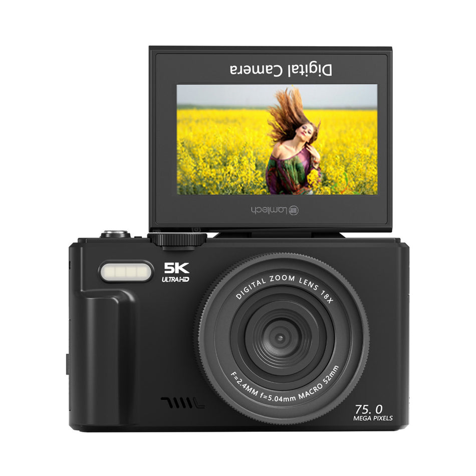 Lamtech 5 K Flip Digital Camera Wifi Black