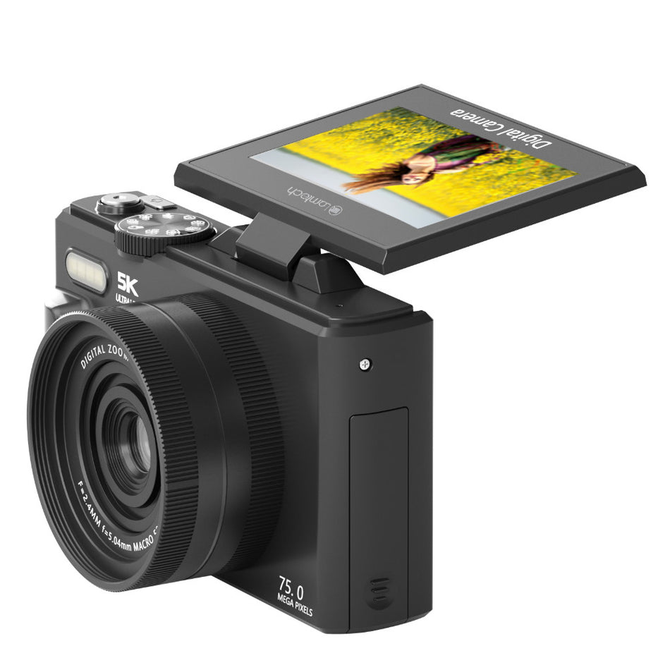 Lamtech 5 K Flip Digital Camera Wifi Black