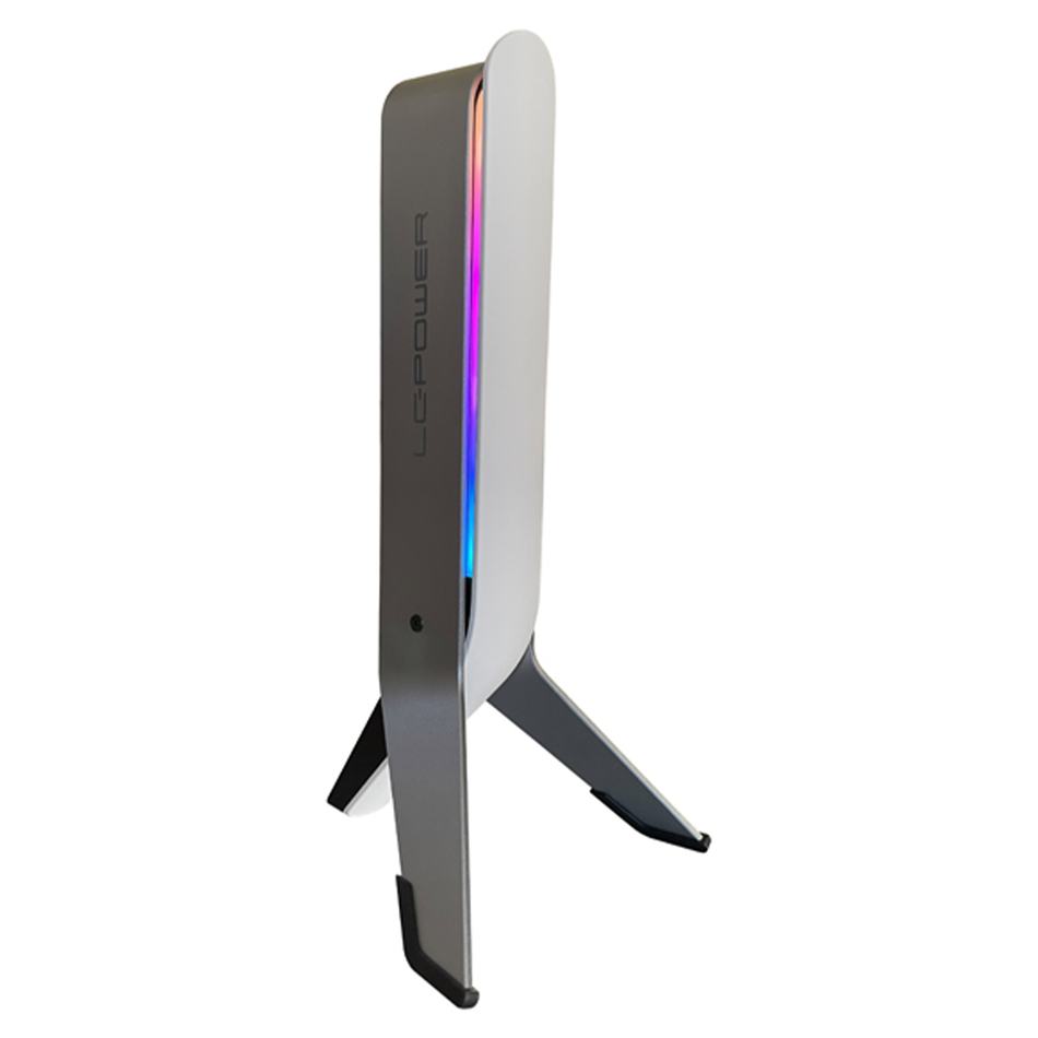 Lc Power Rgb Usb Hub & Headphone Holder White