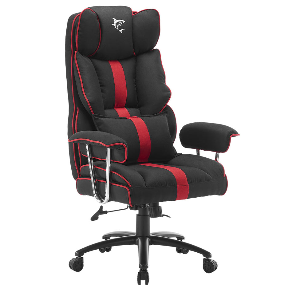 White Shark Extra Soft Gaming Chair Black Red Le Mans