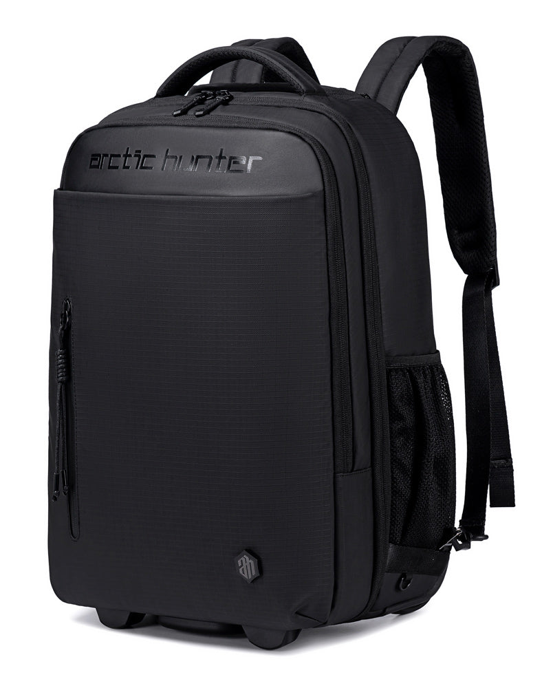 ARCTIC HUNTER τσάντα ταξιδίου LG00657-1 με θήκη laptop 15.6", τροχήλατη, 27L, μαύρη