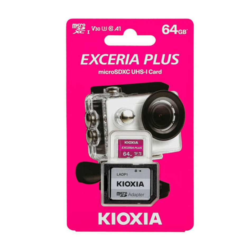 Kioxia 4 K Micro Sd 64 Gb Exceria Plus Uhs I U3 With Adapter M303