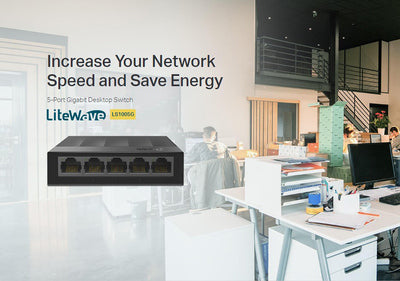 TP-LINK desktop switch LiteWave LS1005G, 5-port 10/100/1000Mbps, Ver 3.0