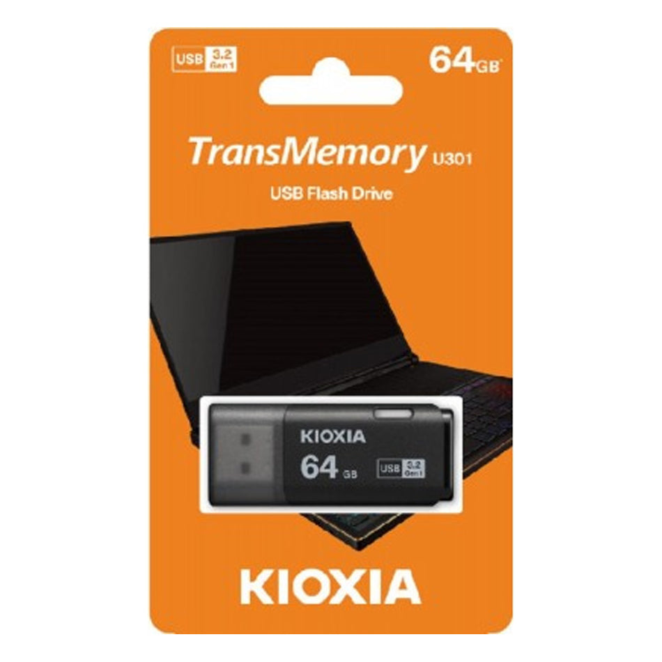 Kioxia Usb 3.2 Flash Stick 64 Gb Hayabusa Black U301