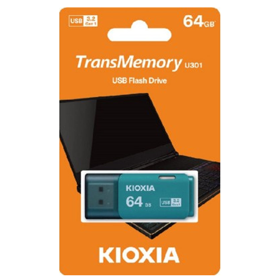 Kioxia Usb 3.2 Flash Stick 64 Gb Hayabusa Aqua U301