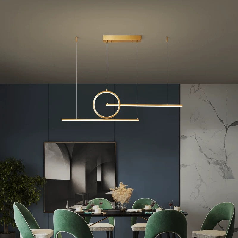 SE LED 100 LUFICET PENDANT GOLD 24W 3CCT 100x6x100cm IP20 2 YEARS WARRANTY Ε2