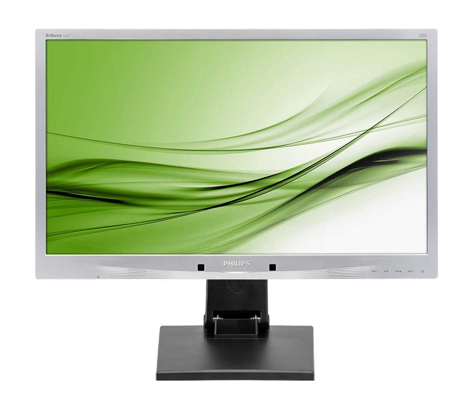 PHILIPS used οθόνη 241B4 LED, 24" 1920x1080 VGA/DVI/DisplayPort, με universal stand, Grade B Used Οθόνες PC