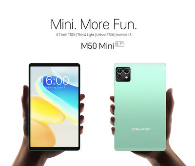 TECLAST tablet M50 Mini WiFi, 8.7", 4/128GB, Android 15, 5100mAh, πράσινο