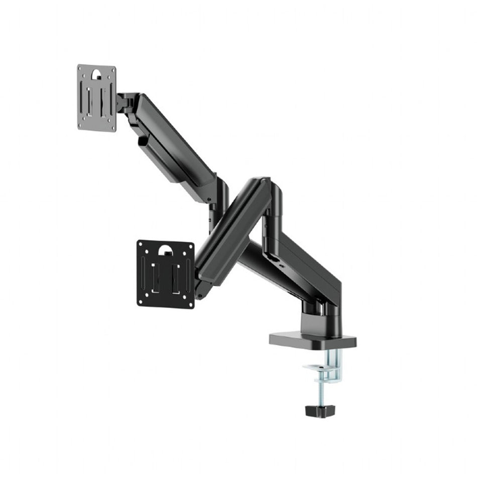 Gembird Desk Mounted Adjustable Double Monitor Arm 17' 32' Black