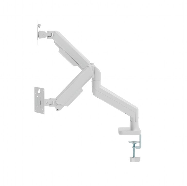 Gembird Desk Mounted Adjustable Double Monitor Arm 17' 32' White
