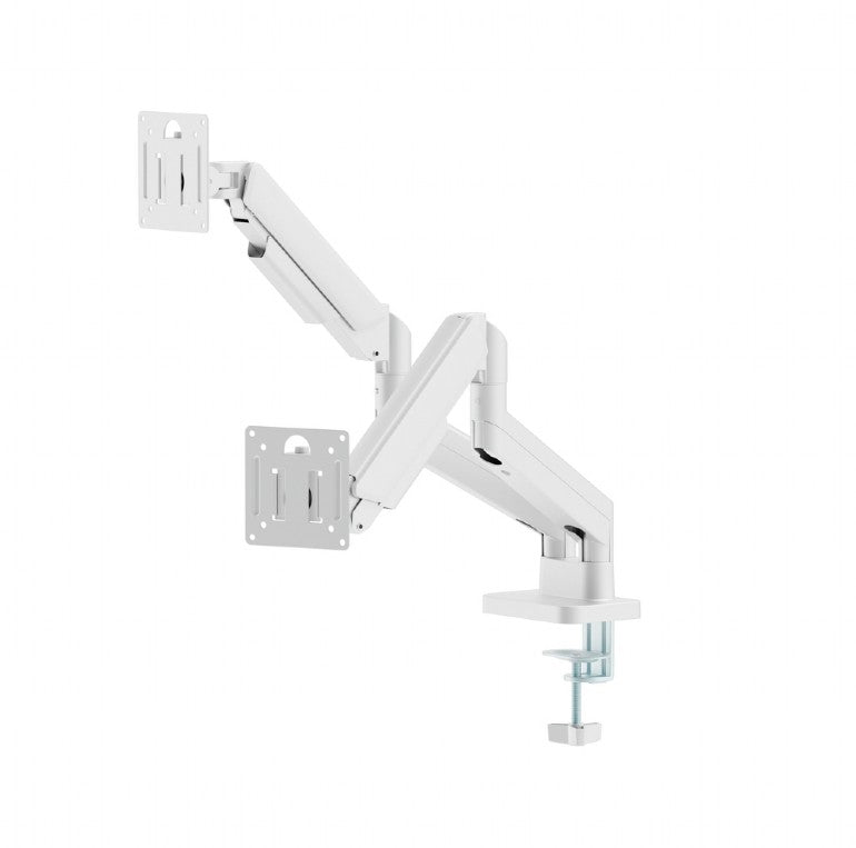 Gembird Desk Mounted Adjustable Double Monitor Arm 17' 32' White