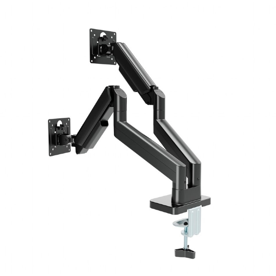 Gembird Desk Mounted Adjustable Double Monitor Arm 17' 32' Black