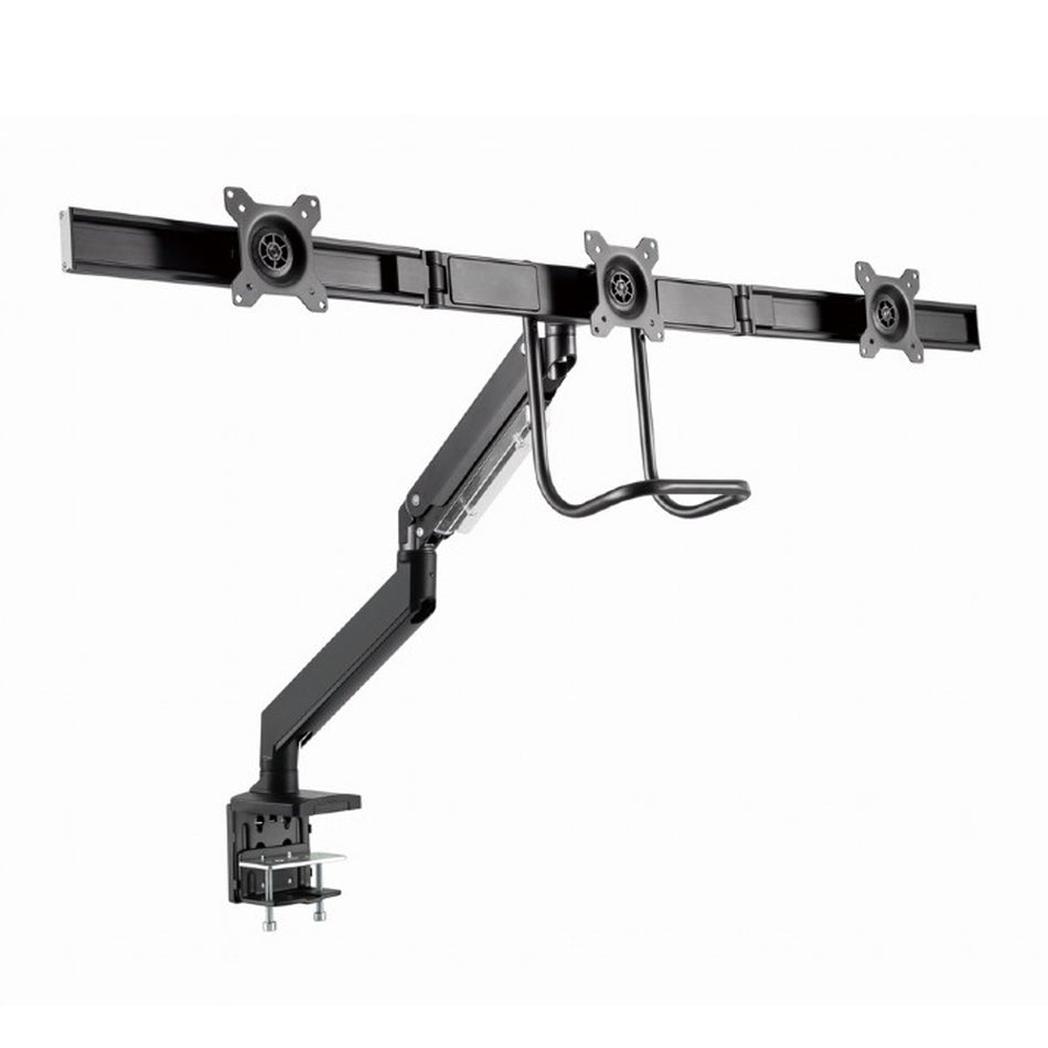 Gembird Desk Mounted Adjustable Monitor Arm For 3 Monitors Black