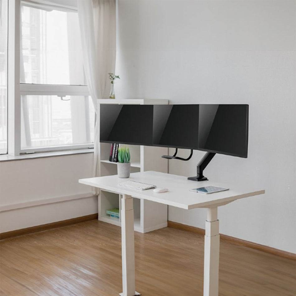 Gembird Desk Mounted Adjustable Monitor Arm For 3 Monitors Black