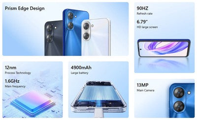 MEIZU smartphone Mblue 21, 6.79", 6/128GB, 4900mAh, μαύρο