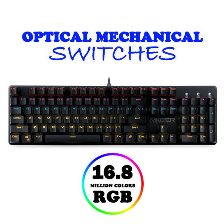 Armaggeddon Optical Mechanical Rgb Keyboard Mko 13 R Black