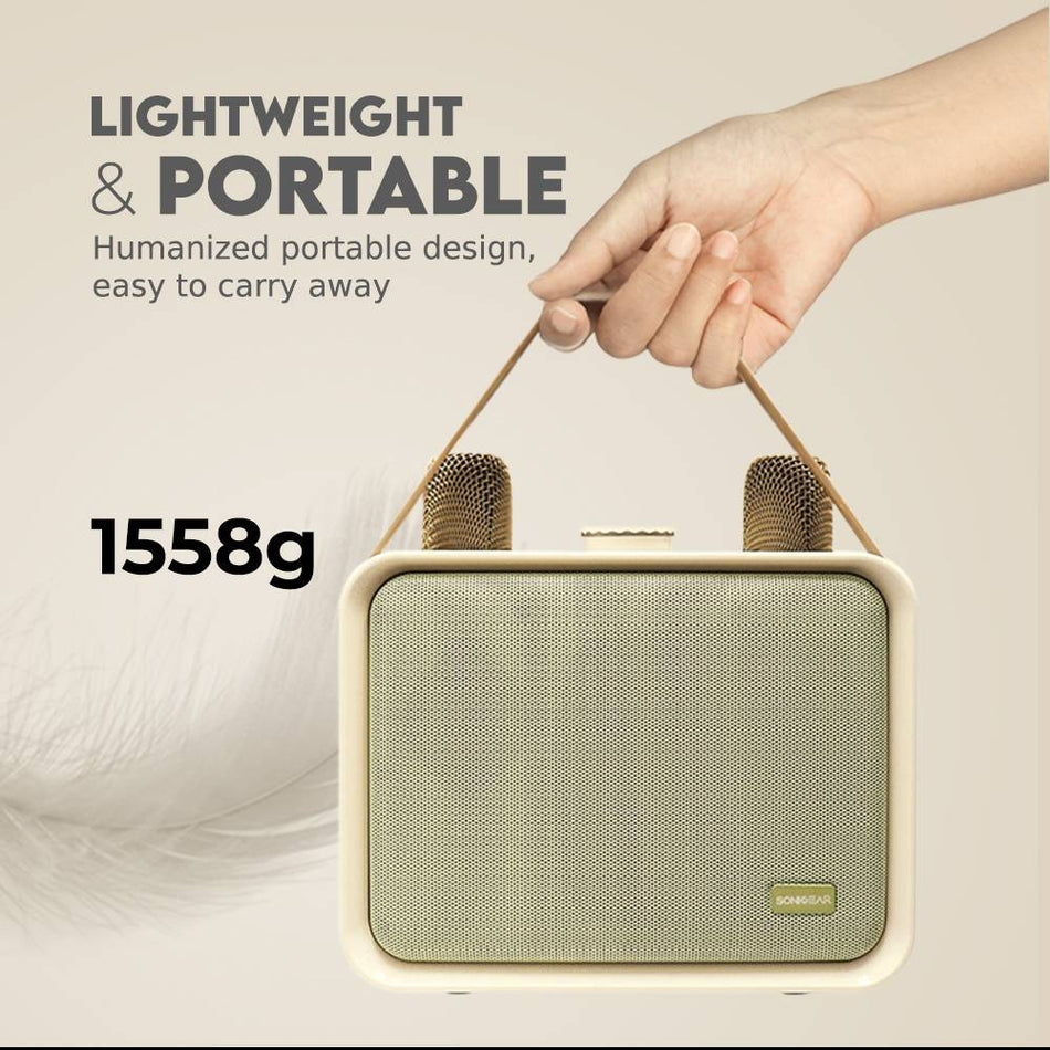 Sonicgear Portable Bt5.3 Karaoke Wireless Speaker Iox K600 Souffle