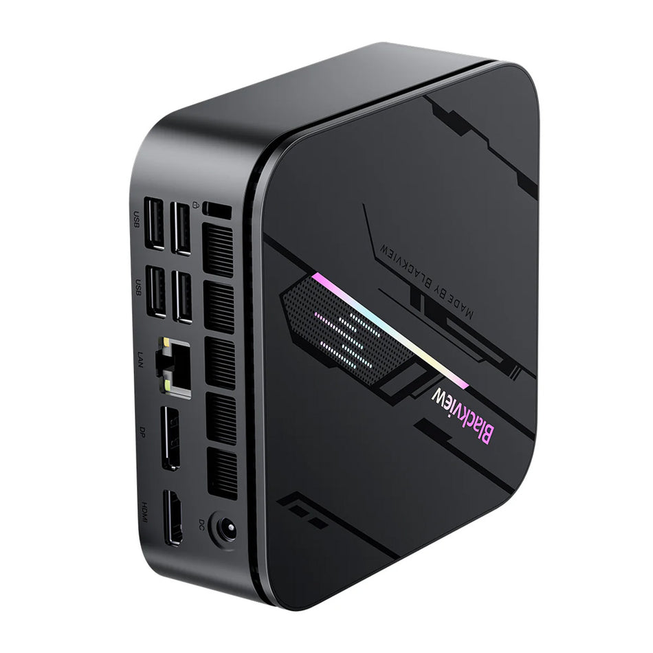 Blackview Mini Pc 8 Core Intel 7 Alder Lake I5 12450 H (16 Gb+1 Tb) Win 11 Pro Black